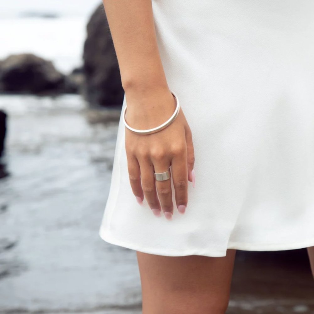 Cyclical Bangle - Sterling Silver